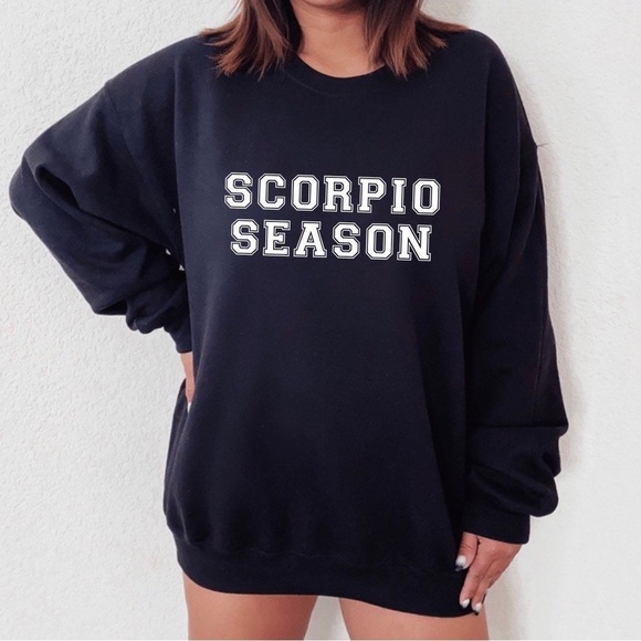 Scorpio Season Crewneck Long Sleeve Sweatshirt - Picture 1 of 4